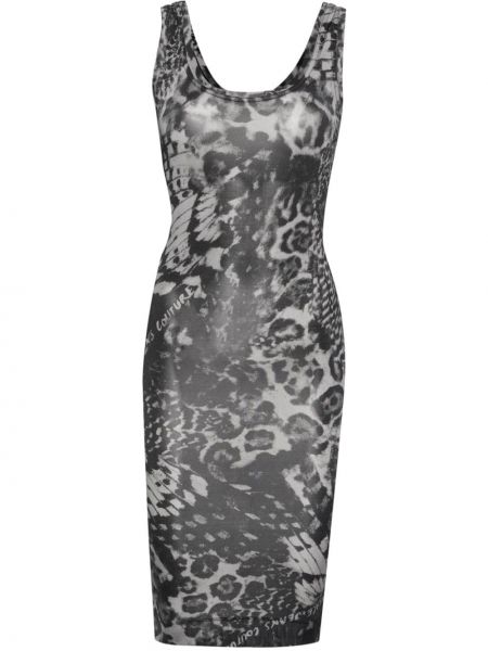 Τζιν φόρεμα με σχέδιο από ζέρσεϋ με μοτίβο καρδιά Versace Jeans Couture