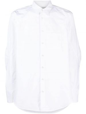 Памучна риза с джобове Coperni бяло