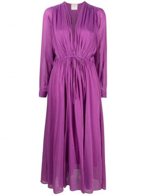 Kleid mit v-ausschnitt Forte_forte lila
