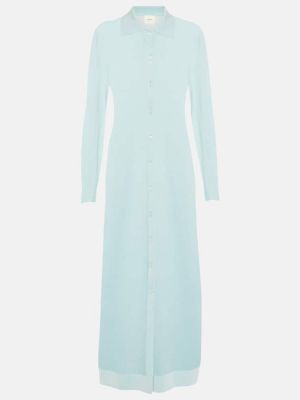 Μάξι φόρεμα κασμίρ Lisa Yang μπλε