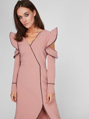 Платье миди Sassofono розовое
