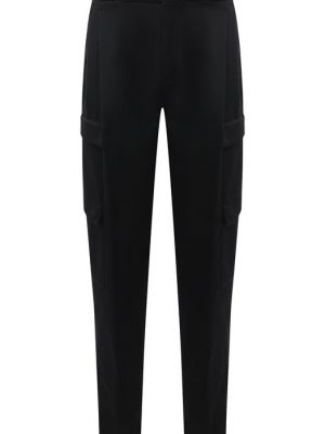 Шерстяные брюки карго Zegna Couture черные