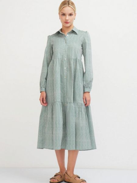 Платье-рубашка Vittoria Vicci зеленое