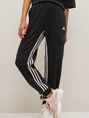 Спортивная одежда Зауженные джоггеры-карго для танцев с 3 полосками и высокой талией adidas черный