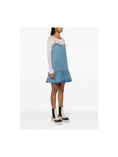 Mini vestido Ganni azul