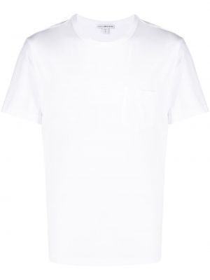 Marškinėliai su kišenėmis James Perse balta