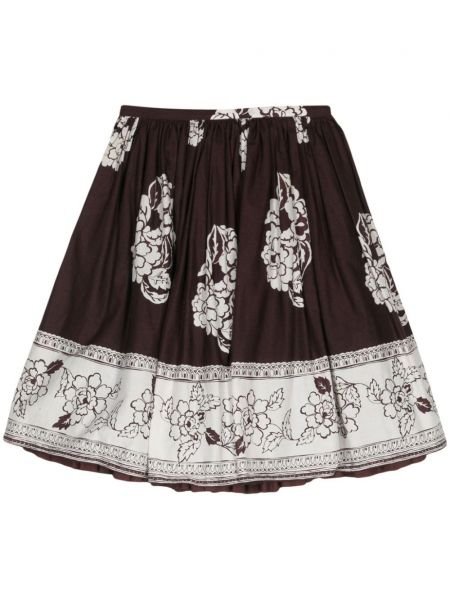 Suknja koja se širi s cvjetnim printom Miu Miu Pre-owned
