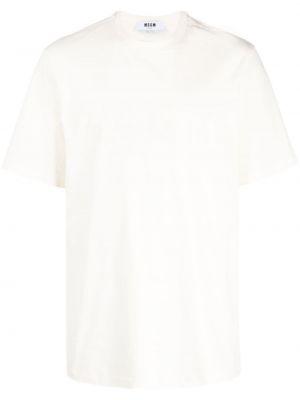 T-shirt con stampa Msgm beige