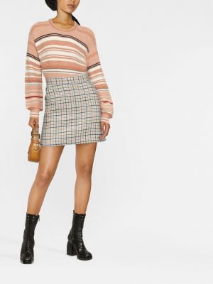 Gestreifter pullover See By Chloé pink
