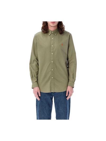 Camicia di cotone Ralph Lauren verde