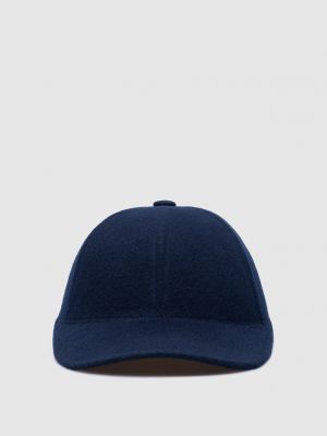 Шерстяная кепка Borsalino синяя
