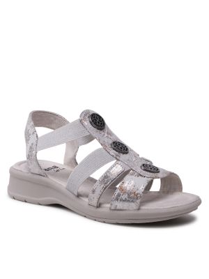 Sandales à fleurs Jana gris