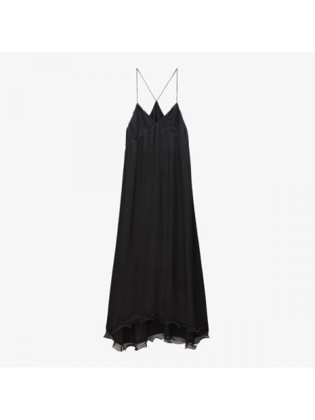 Длинное платье с рюшами Filippa K черное