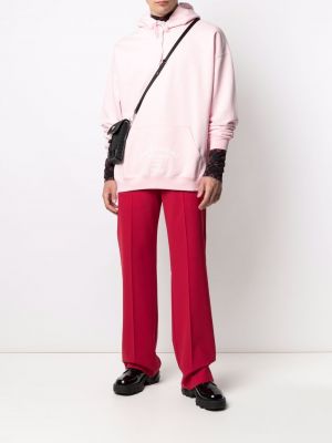 Sudadera con capucha con estampado Vetements rosa