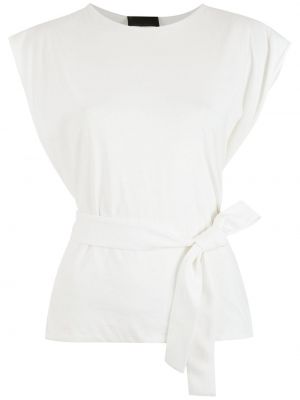 Βαμβακερή μπλούζα Andrea Bogosian λευκό