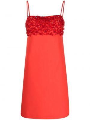 Rochie de cocktail cu model floral P.a.r.o.s.h. roșu