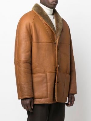 Płaszcz skórzany A.n.g.e.l.o. Vintage Cult brązowy