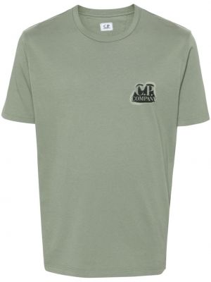 Bombažna majica C.p. Company zelena