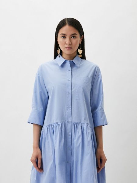 Платье-рубашка Essentiel Antwerp голубое