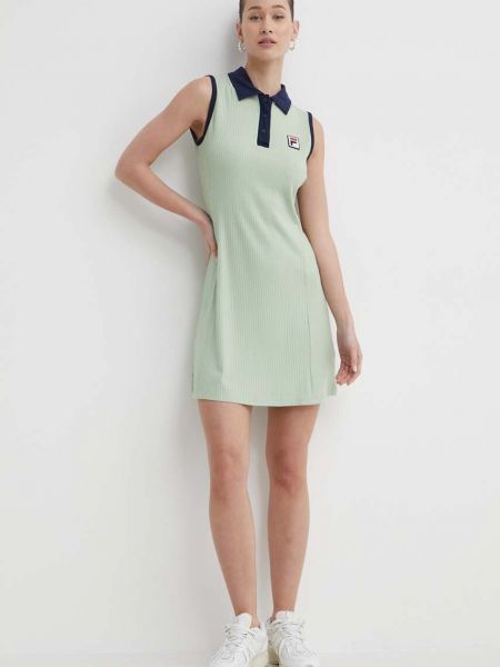 Sukienka mini dopasowana Fila zielona