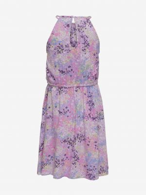 Kvetinové šaty Only fialová