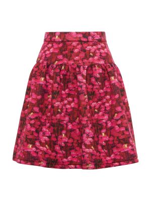 Mini falda de flores de punto Max Mara