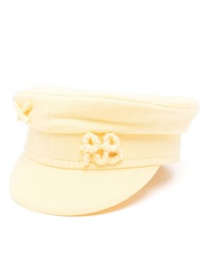 Ленена шапка Ruslan Baginskiy жълто