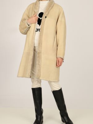 Бежевое пальто Isabel Marant
