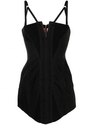 Asymetrické mini šaty Dion Lee černé