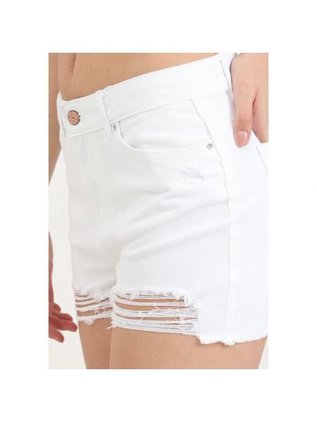 Pantalones cortos de cintura alta casual Only blanco