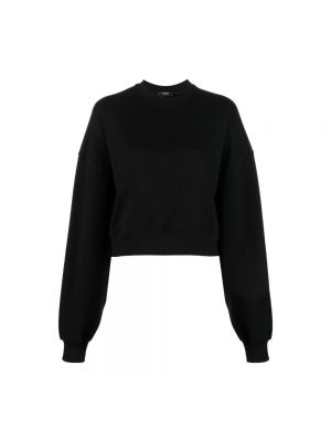 Czarny sweter z okrągłym dekoltem Wardrobe.nyc
