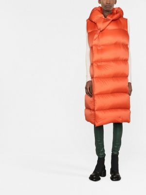 Kabát bez rukávů Rick Owens oranžový