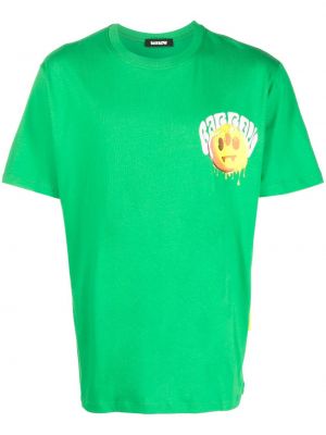 Памучна тениска с принт Barrow зелено