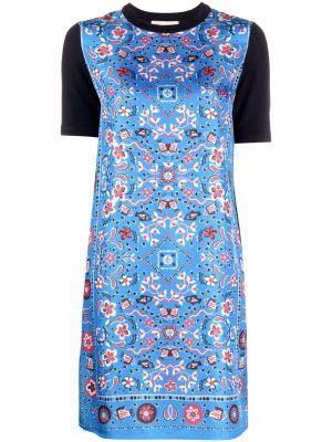 Mini šaty s potlačou s paisley vzorom Tory Burch