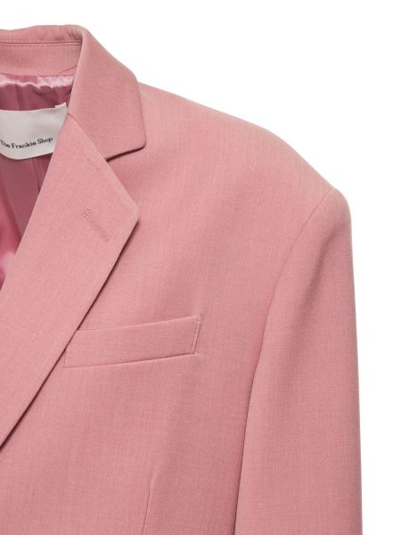 Büyük boy liyosel blazer The Frankie Shop pembe