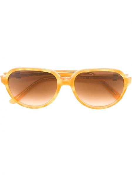 Gafas de sol jaspeados Yves Saint Laurent Pre-owned amarillo