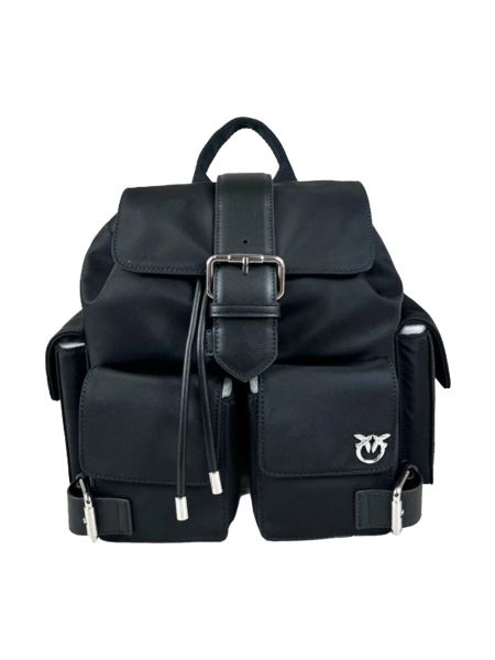 Nylon rucksack mit stickerei mit taschen Pinko schwarz