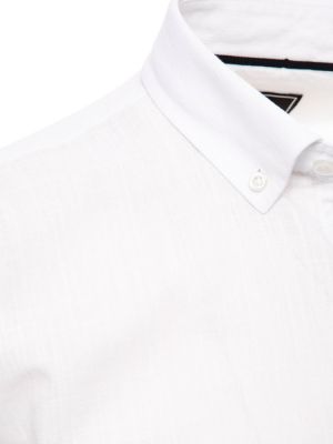 Košile s krátkými rukávy Dstreet bílá
