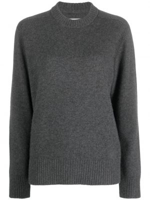 Kašmírový sveter s okrúhlym výstrihom Loulou Studio sivá