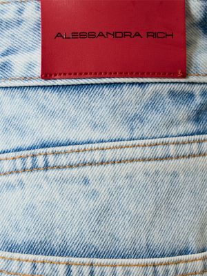 Jeans baggy con borchie Alessandra Rich