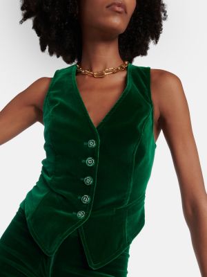 Sametová vesta Etro zelená