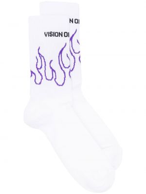 Чорапи с принт Vision Of Super бяло