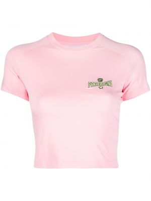 T-shirt ricamato Chiara Ferragni rosa