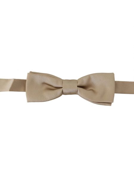 Jedwabny krawat z kokardką Dolce And Gabbana