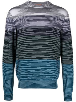 Vlněný svetr Missoni modrý