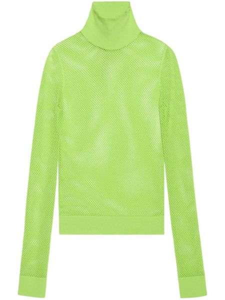 Mrežasti džemper Balenciaga zelena