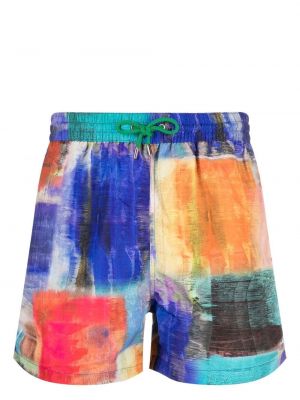 Kratke hlače s printom s apstraktnim uzorkom Paul Smith plava