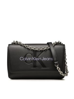 Listová kabelka Calvin Klein Jeans čierna