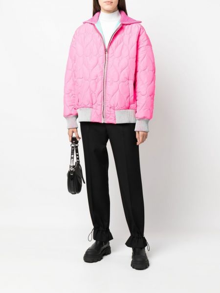 Stepēta jaka ar rāvējslēdzēju Marco Rambaldi rozā