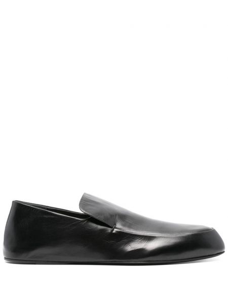 Slip on nahka mokkasiinit Jil Sander musta